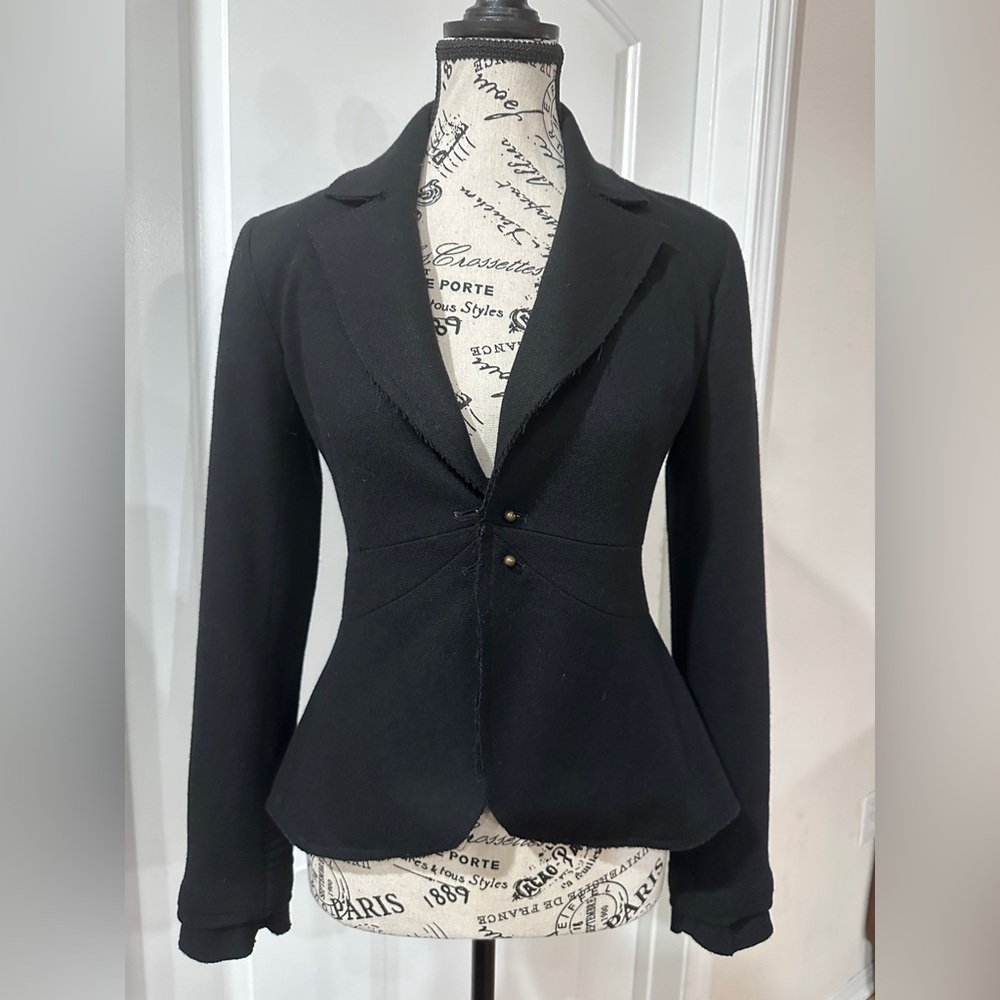 Wool Blazer Black